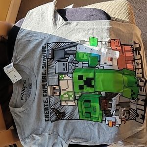 Minecraft graphic tee shirt